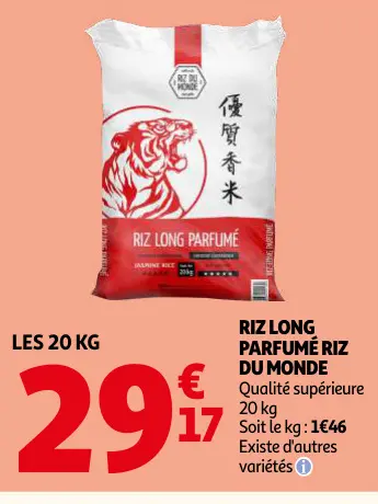 Promotie: Riz long parfumé