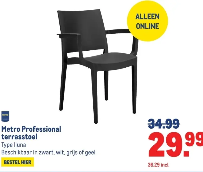 Aanbieding: terrasstoel