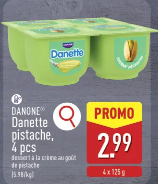 Offre: Danette pistache