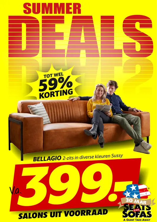 Promotie: Salon Bellagio 2-zits