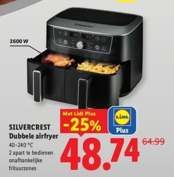 Aanbieding: Dubbele airfryer