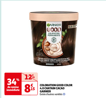 Aanbieding: COLORATION GOOD COLOR 4.0 CHATAIN CACAO GARNIER