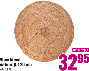 Aanbieding: Vloerkleed natuur ø 120 cm