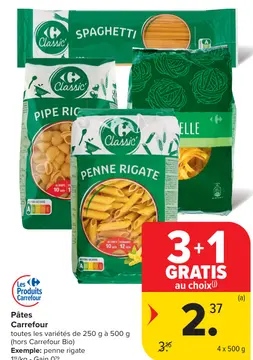 Offre: Pâtes Carrefour