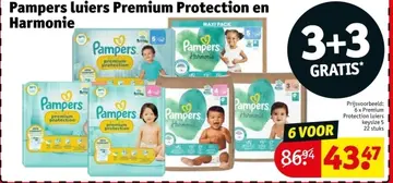 Aanbieding: Pampers luiers Premium Protection en Harmonie
