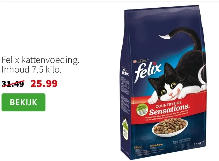 Aanbieding: kattenvoeding
