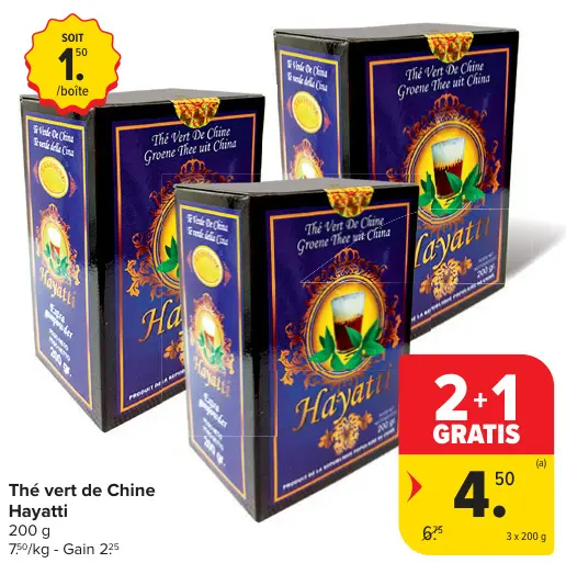 Offre: Thé vert de Chine