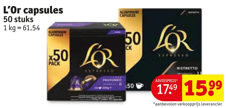 Promotie: L'Or capsules