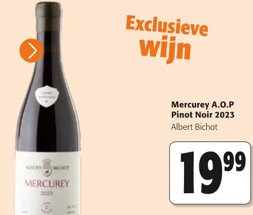 Promotie: Albert Bichot Mercurey A.O.P Pinot Noir 2023