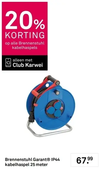 Aanbieding: Brennenstuhl Garant® IP44 kabelhaspel