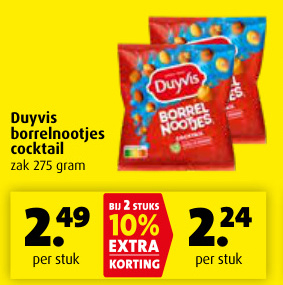 Aanbieding: Duyvis borrelnootjes cocktail