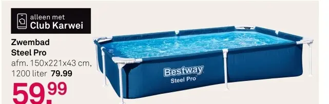 Aanbieding: Zwembad Steel Pro