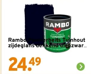 Aanbieding: Rambo Pantserbeits Tuinhout zijdeglans dekken