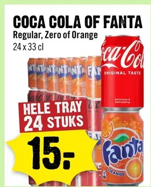 Aanbieding: Coca cola of Fanta