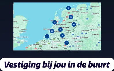 Aanbieding: Vestiging bij jou in de buurt