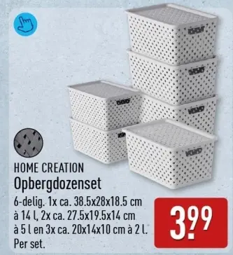 Aanbieding: Opbergdozenset