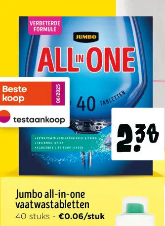Promotie: Jumbo all-in-one vaatwastabletten