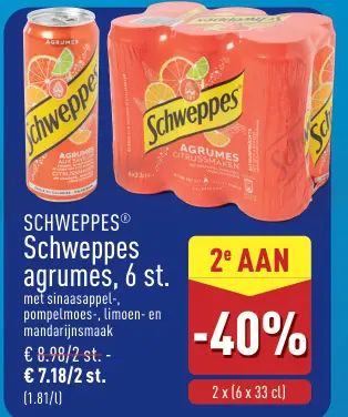 Promotie: Schweppes agrumes