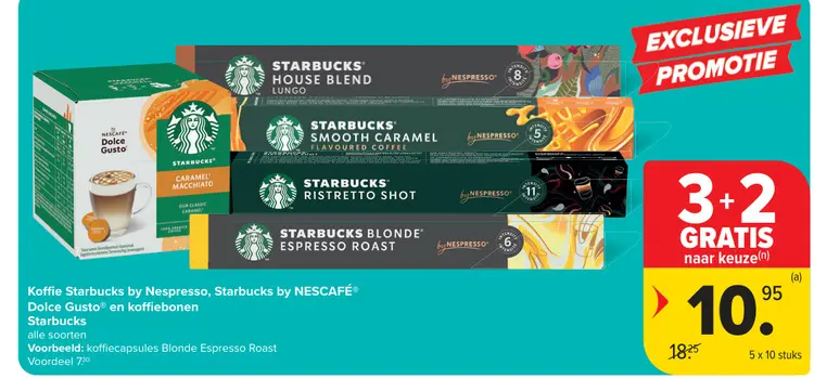 Promotie: Koffie Starbucks