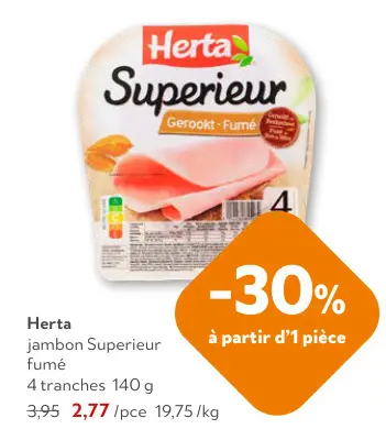 Offre: jambon Superieur fumé