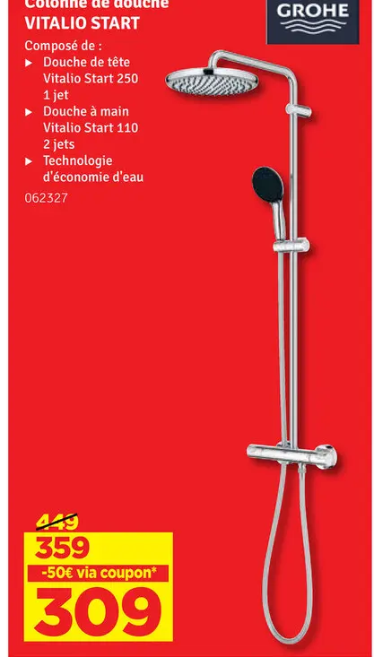 Offre: Colonne de douche VITALIO START