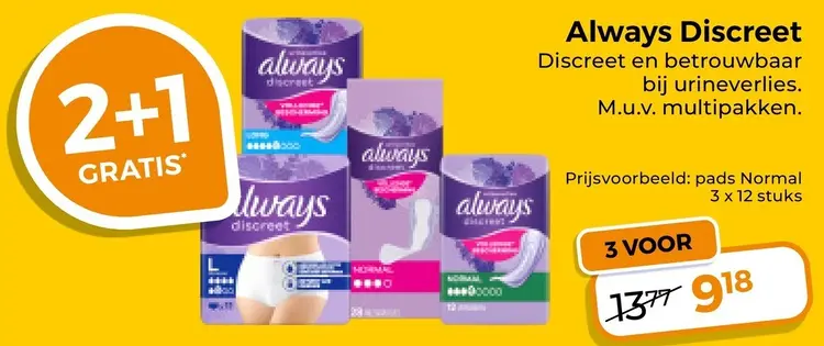 Aanbieding: Discreet