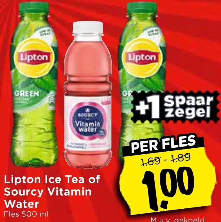 Aanbieding: Ice Tea of Vitamin Water