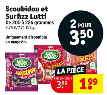 Offre: Scoubidou et Surfizz Lutti