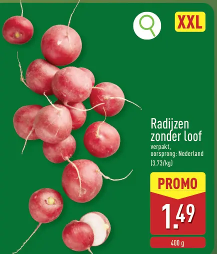 Promotie: Radijzen zonder loof