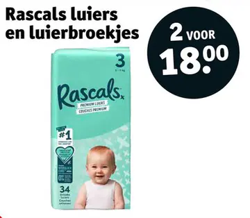 Aanbieding: Rascals luiers en luierbroekjes