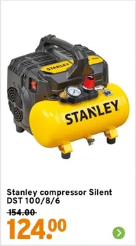 Aanbieding: Stanley compressor Silent DST 100/8/6