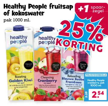 Aanbieding: Healthy People fruitsap