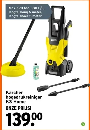 Aanbieding: Kärcher hogedrukreiniger K3 Home