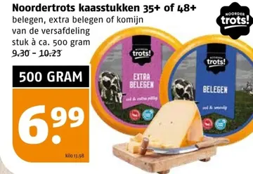 Aanbieding: Noordertrots kaasstukken 35+ of 48+
