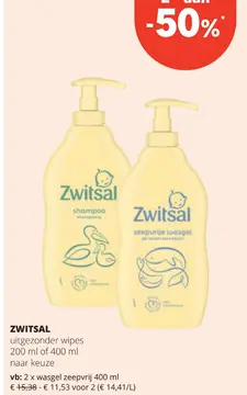 Aanbieding: ZWITSAL wasgel zeepvrij