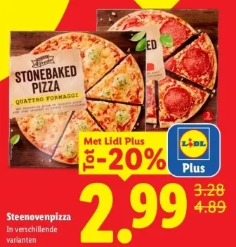 Aanbieding: Alfredo Steenovenpizza