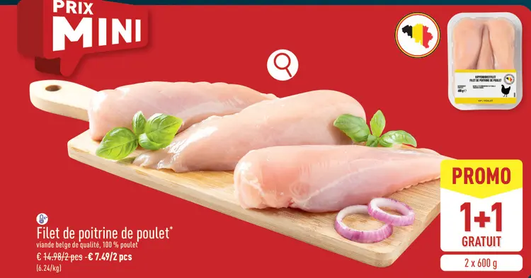 Offre: Filet de poitrine de poulet