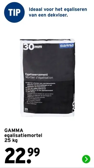 Aanbieding: Egalisatiemortel