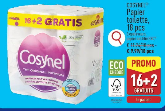 Offre: Papier toilette