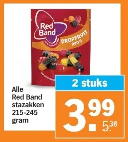 Aanbieding: Alle Red Band stazakken 215-245 gram