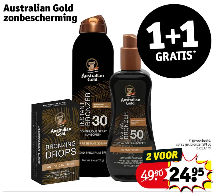 Aanbieding: Australian Gold zonbescherming