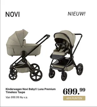 Aanbieding: Kinderwagen Novi Baby® Luna Premium Timeless 