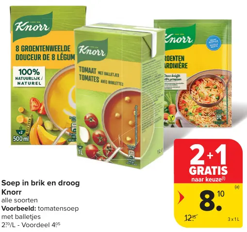 Promotie: Soep in brik en droog