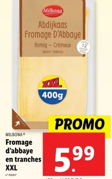 Offre: Fromage d'abbaye en tranches XXL