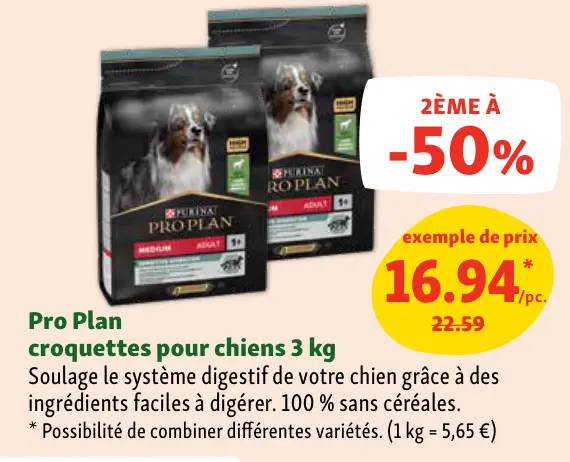Offre: croquettes pour chiens 3 kg