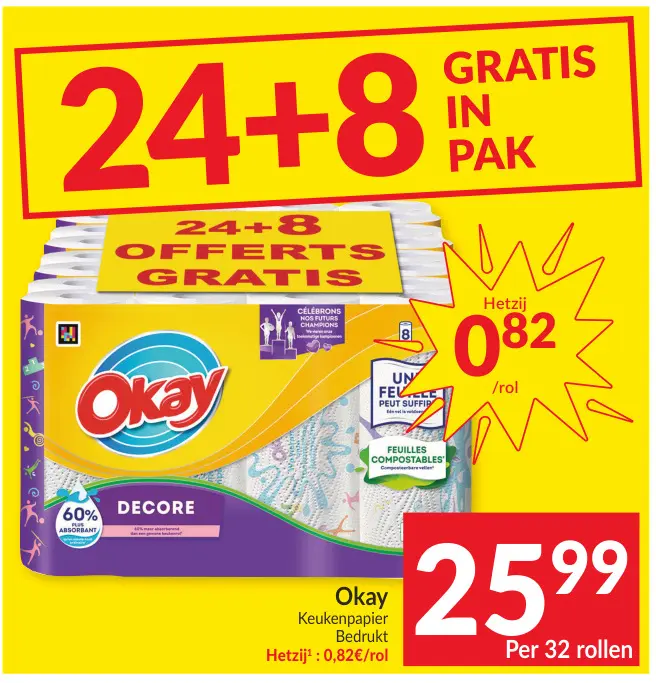 Promotie: Okay Keukenpapier Bedrukt