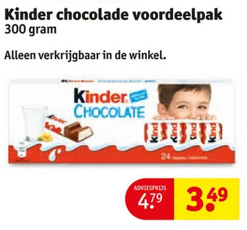 Aanbieding: Kinder chocolade voordeelpak