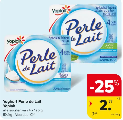 Promotie: Yoghurt Perle de Lait