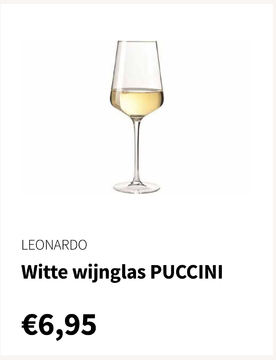 Aanbieding: Witte wijnglas - PUCCINI 560ml - Glas