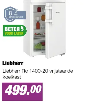Aanbieding: Liebherr Rc 1400-20 vrijstaande koelkast